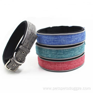 Colorful Quick Release Neoprene Reflective Tape Dog Collar